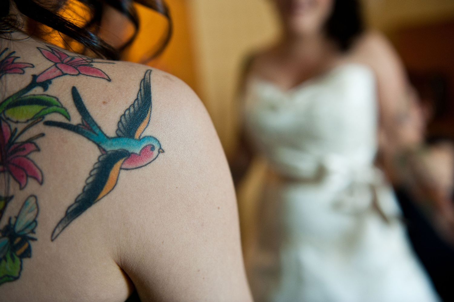 tattoo on wedding day