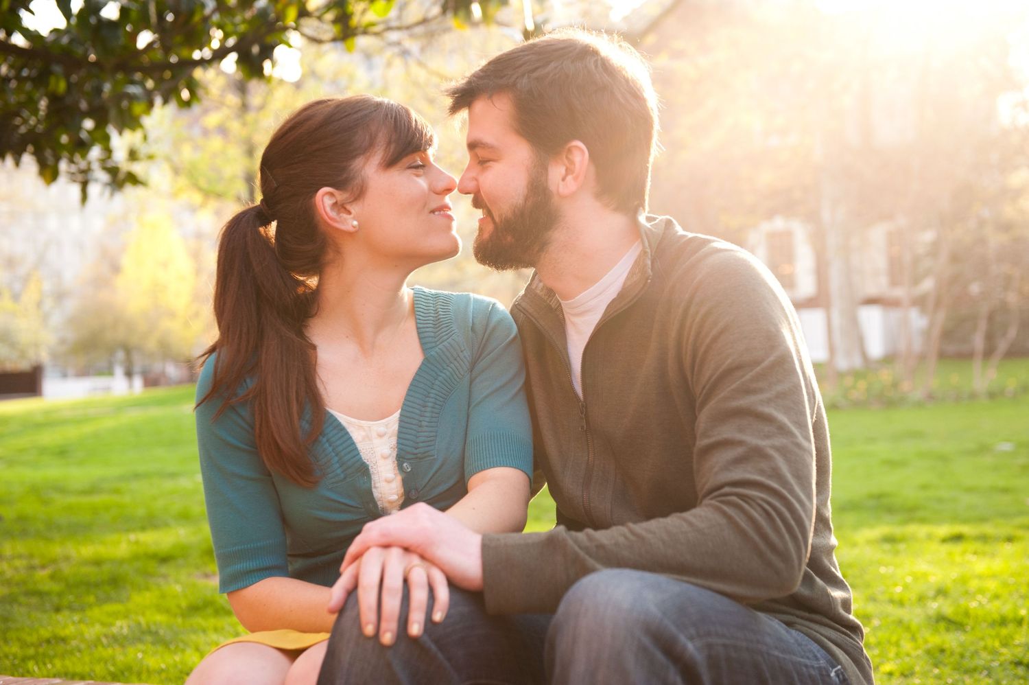 Beautiful light engagement session.