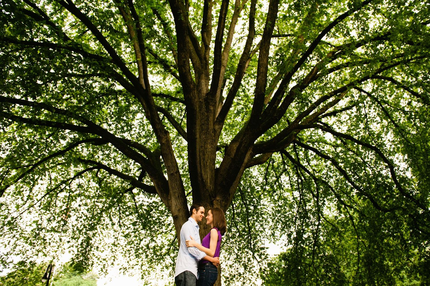 Couple in an engagement session East Coast