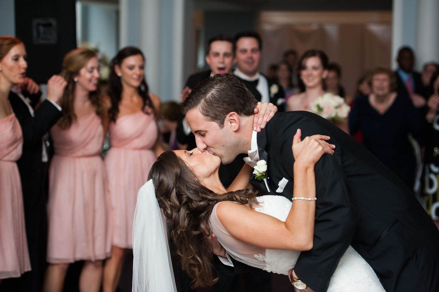 Candid moment photo during a wedding in Philadelphia PA