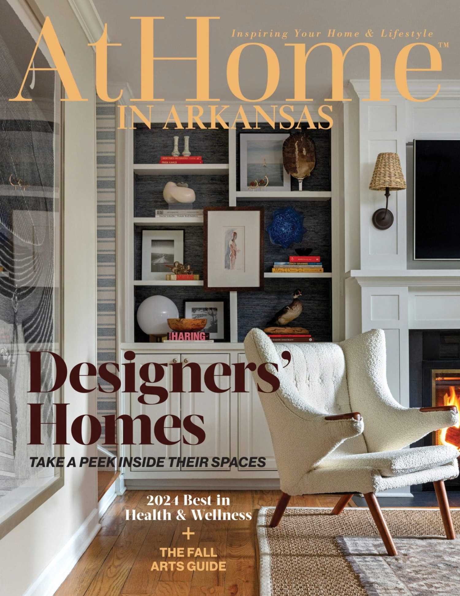 Collection of At Home magazine covers featuring modern interior design and lifestyle content.