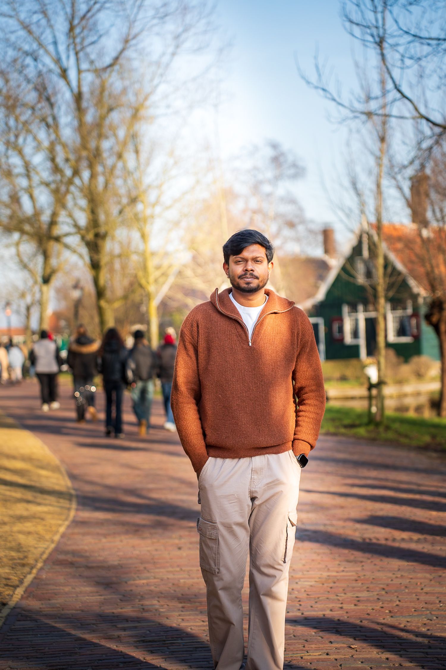 Man walking in netherlands