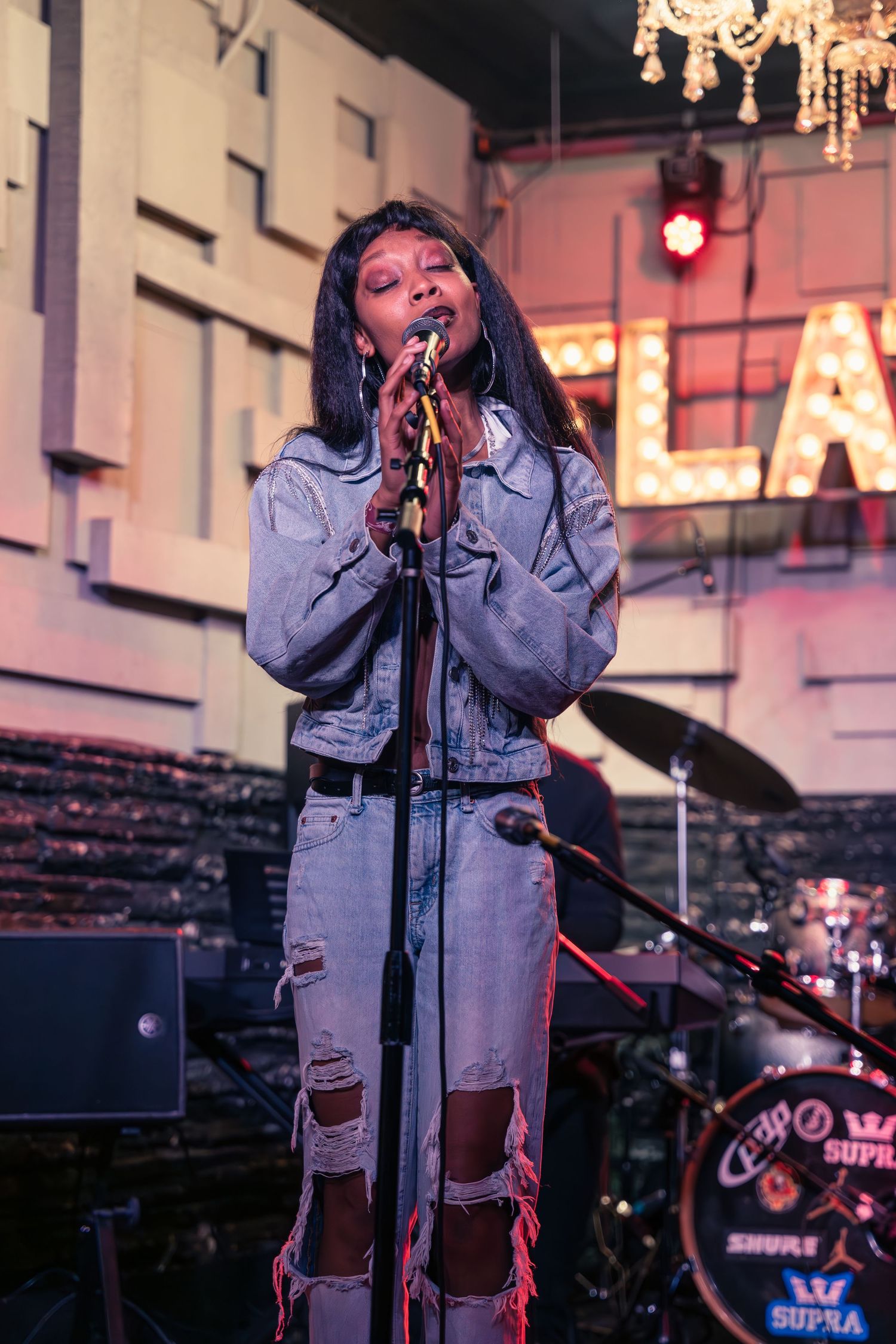 Concert Photograph of a musician performing in Greensboro, NC.