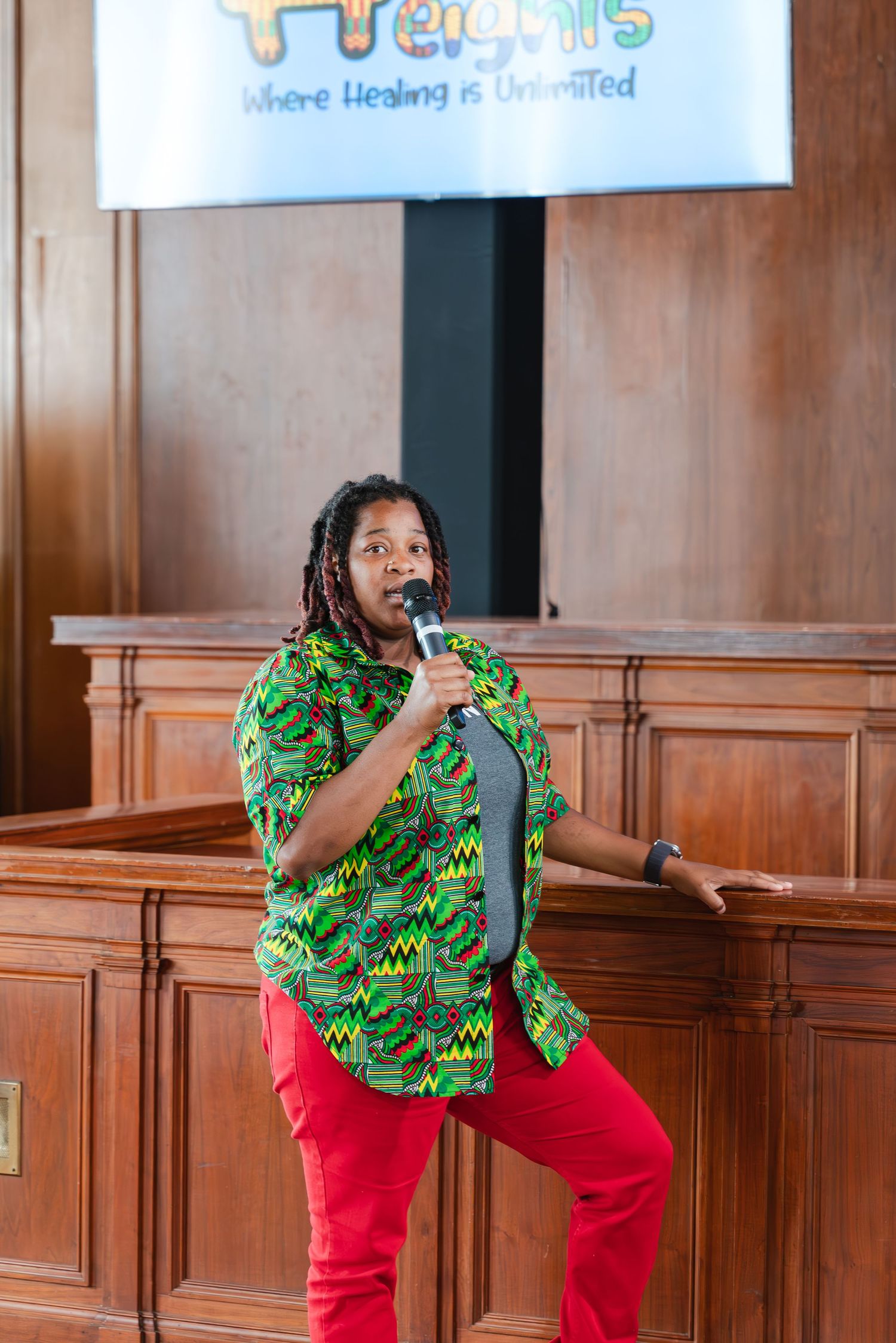 Event photograph of a keynote speaker.