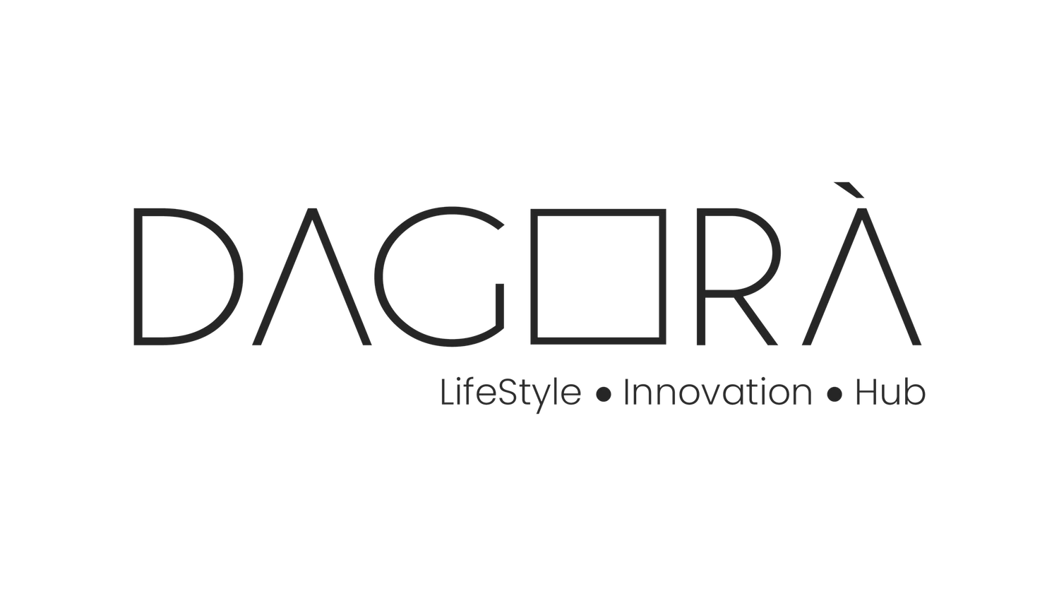 Dagorà LifeStyle Innovation Hub logo in minimalist black typography.