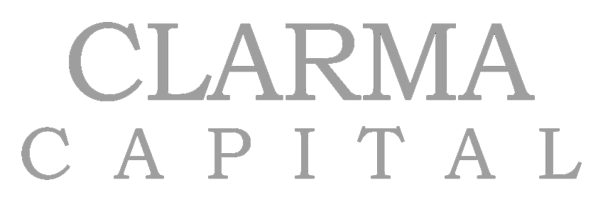 Clarma Capital company logo featuring elegant gray serif typography.