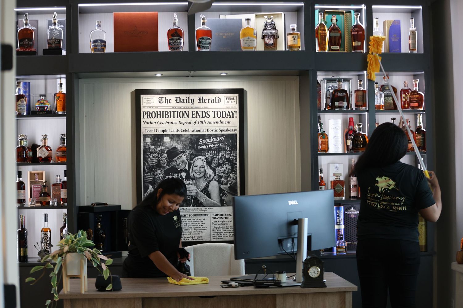 Environmental branding photo inside a local business