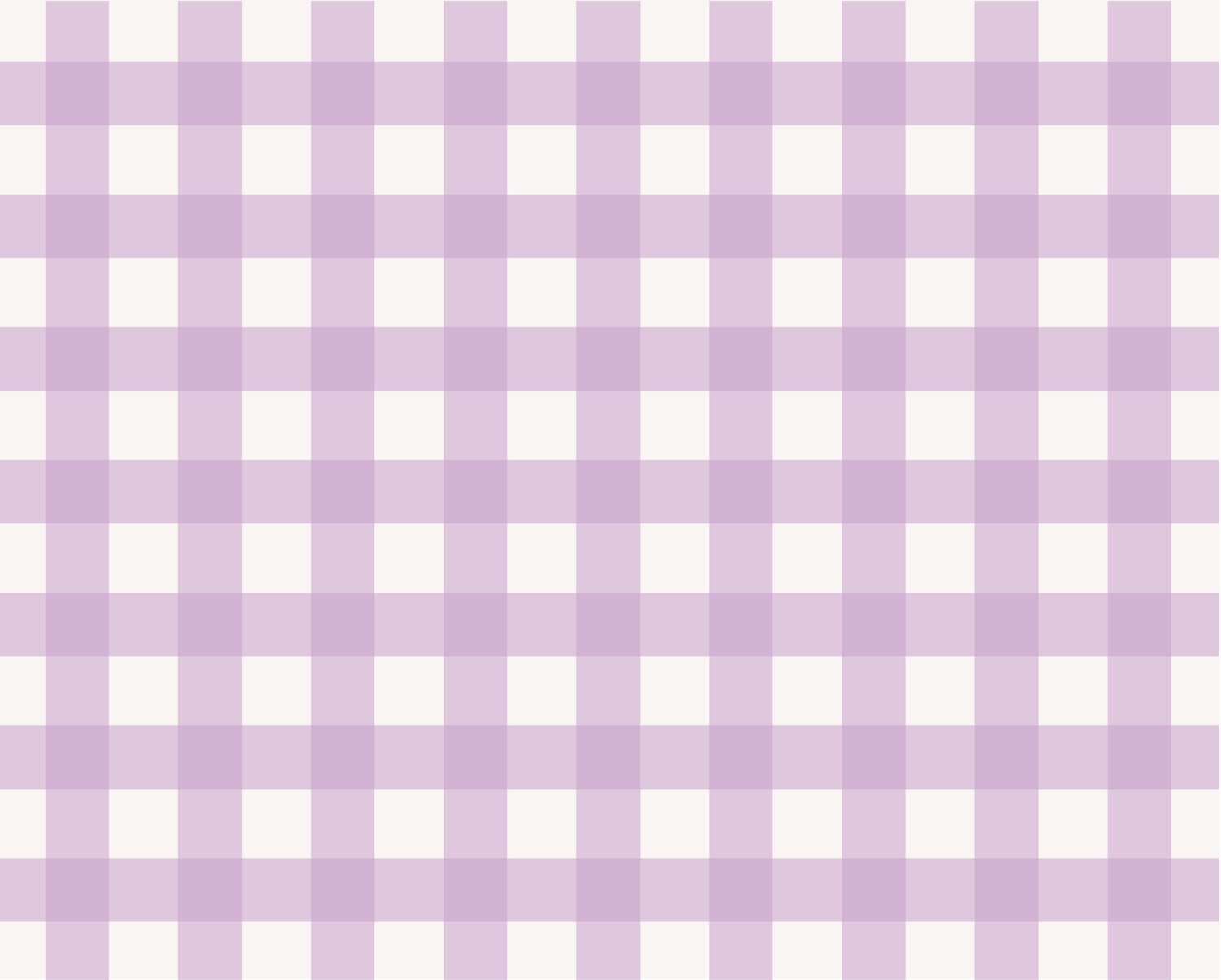 Lavender purple and white gingham plaid checkered fabric pattern.