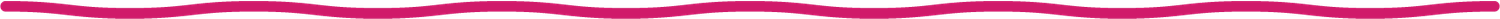 Pink wavy decorative line divider on white background.