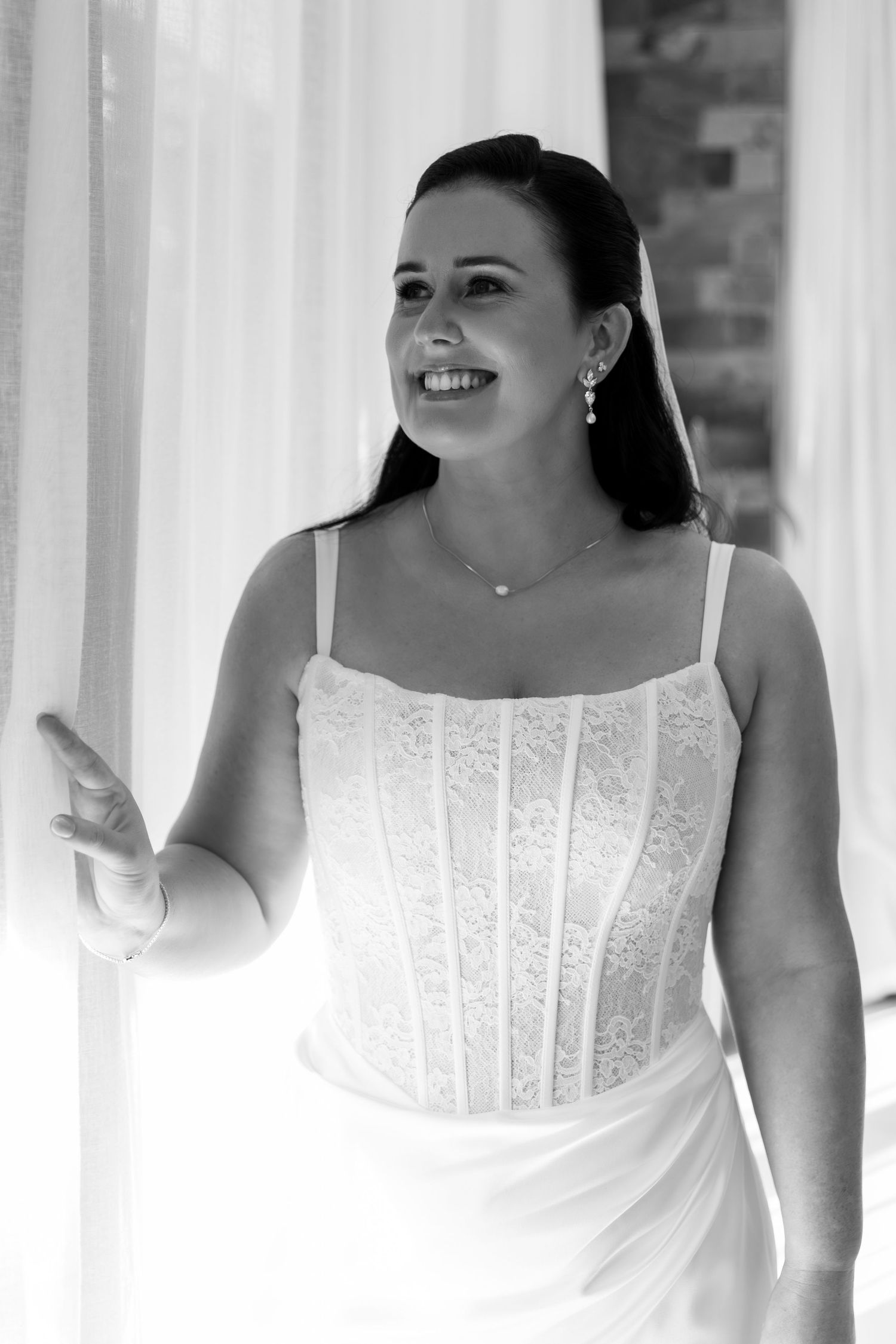 Smiling bride on her wedding day in Fiji