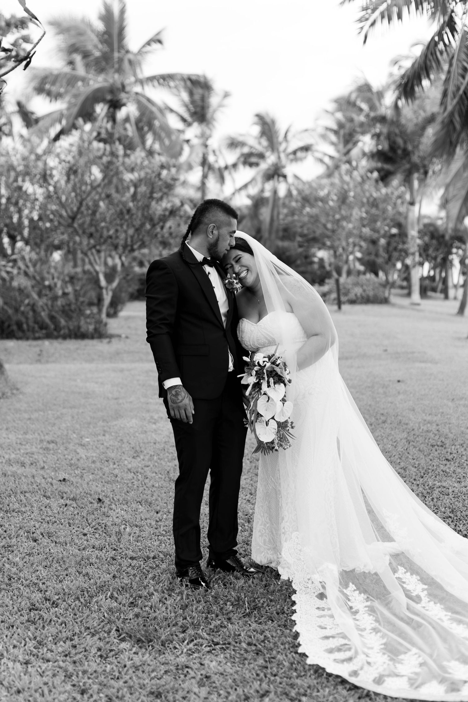 Fiji destination wedding photography capturing a couple
