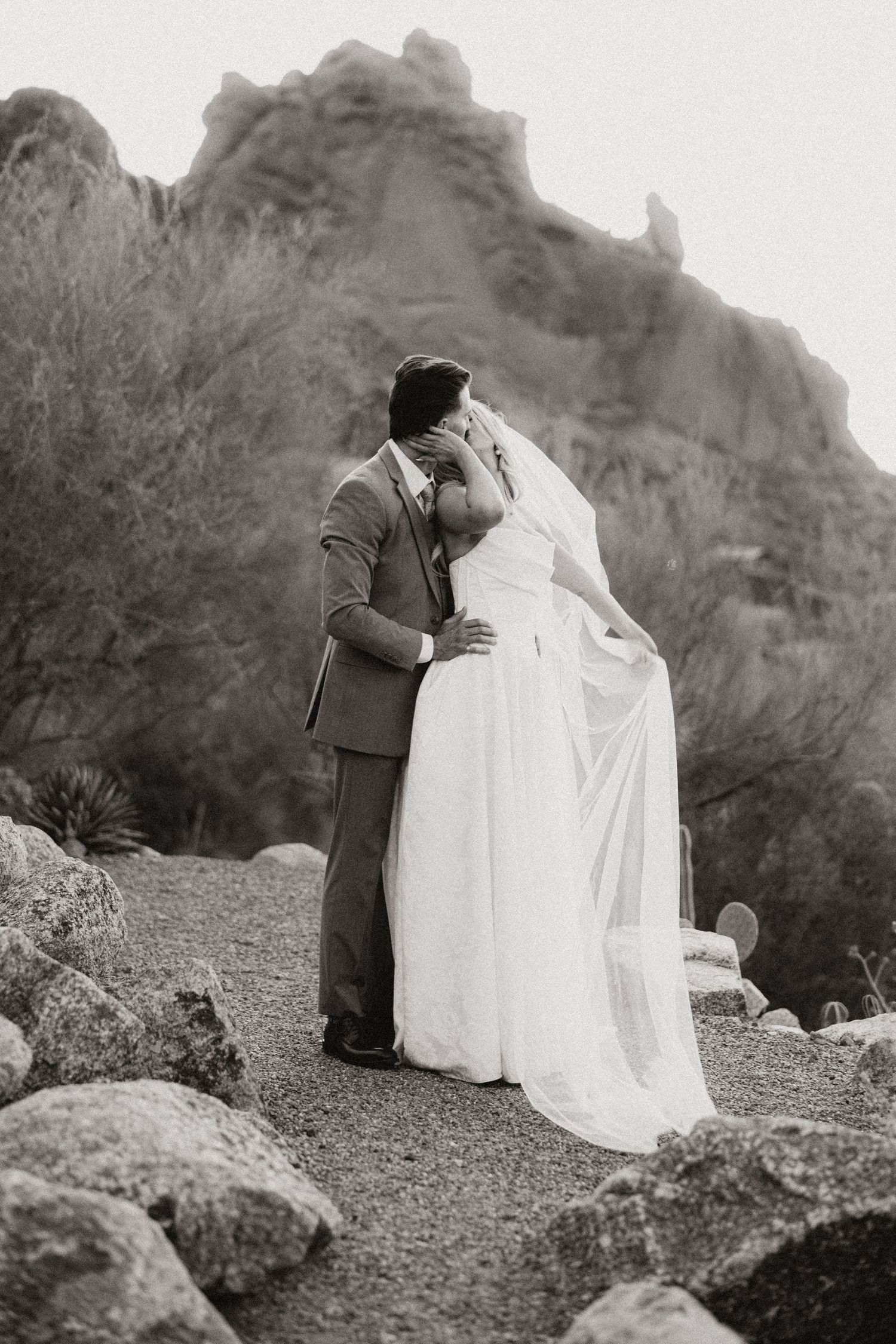 Camelback mountain couple pose