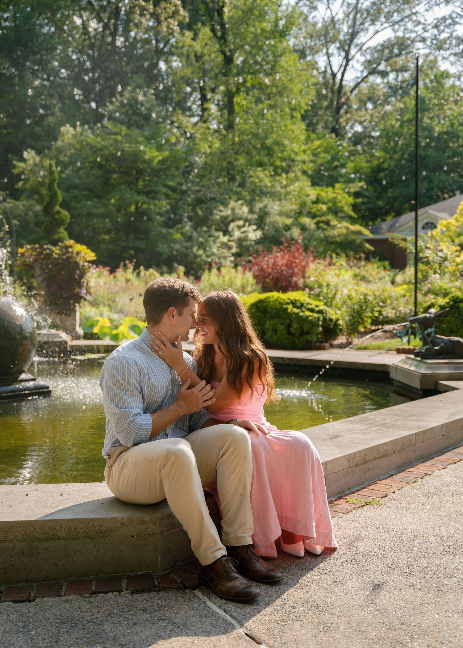 Kaylee and Marshall engagement portraits in Memphis, TN