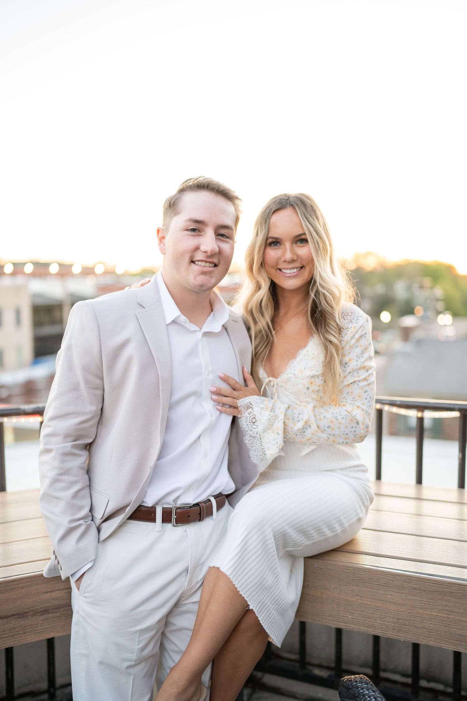 Rooftop Engagement and Party for Victoria and Max in Oxford, MS