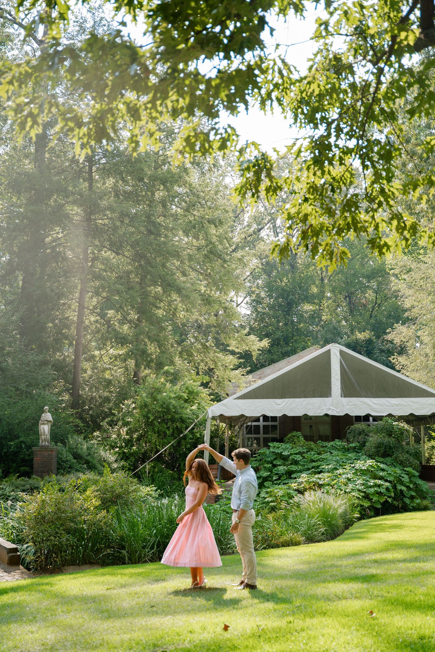 Kaylee and Marshall engagement portraits in Memphis, TN