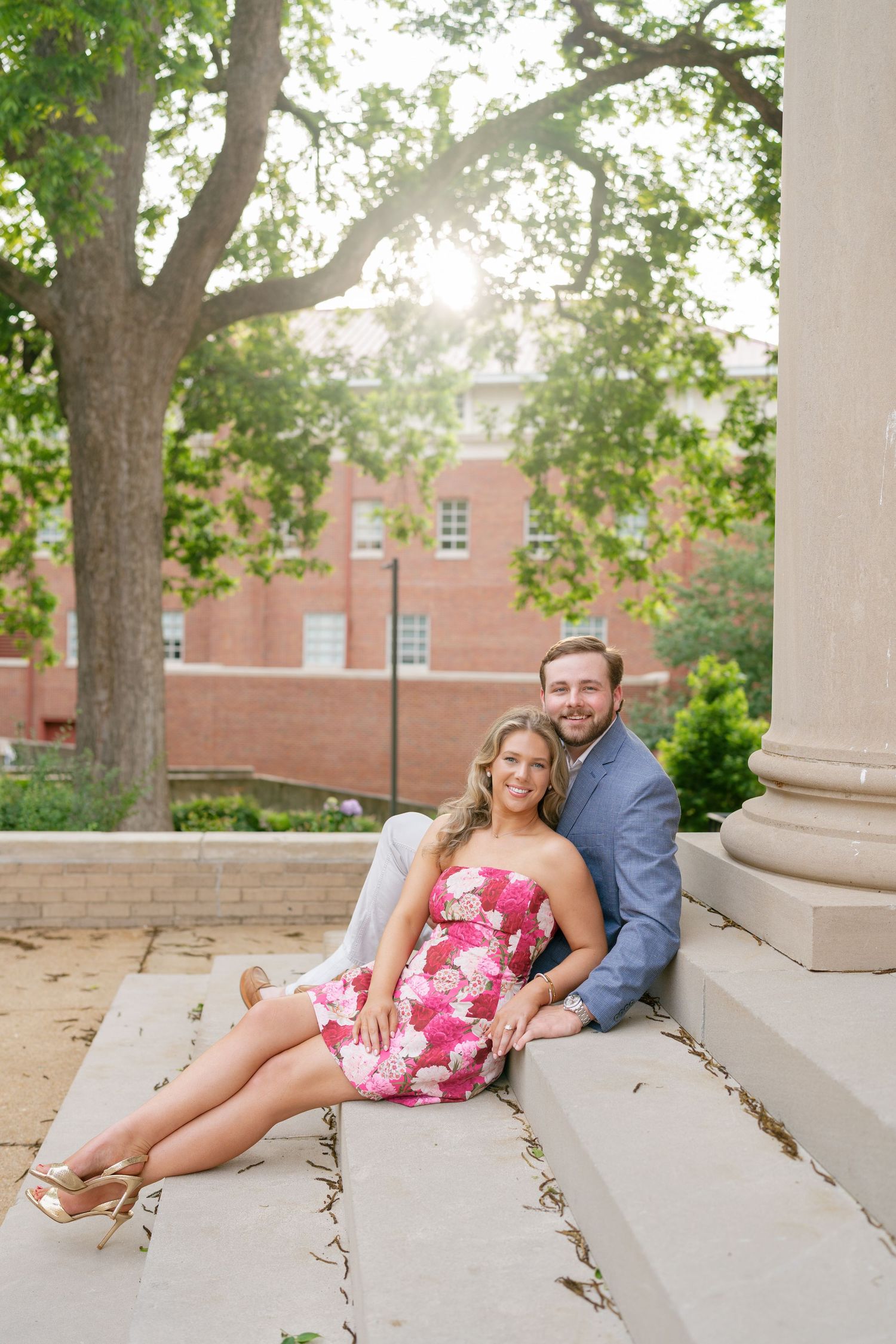 Mary Lauren and Ben Engagement Session in Oxford, MS