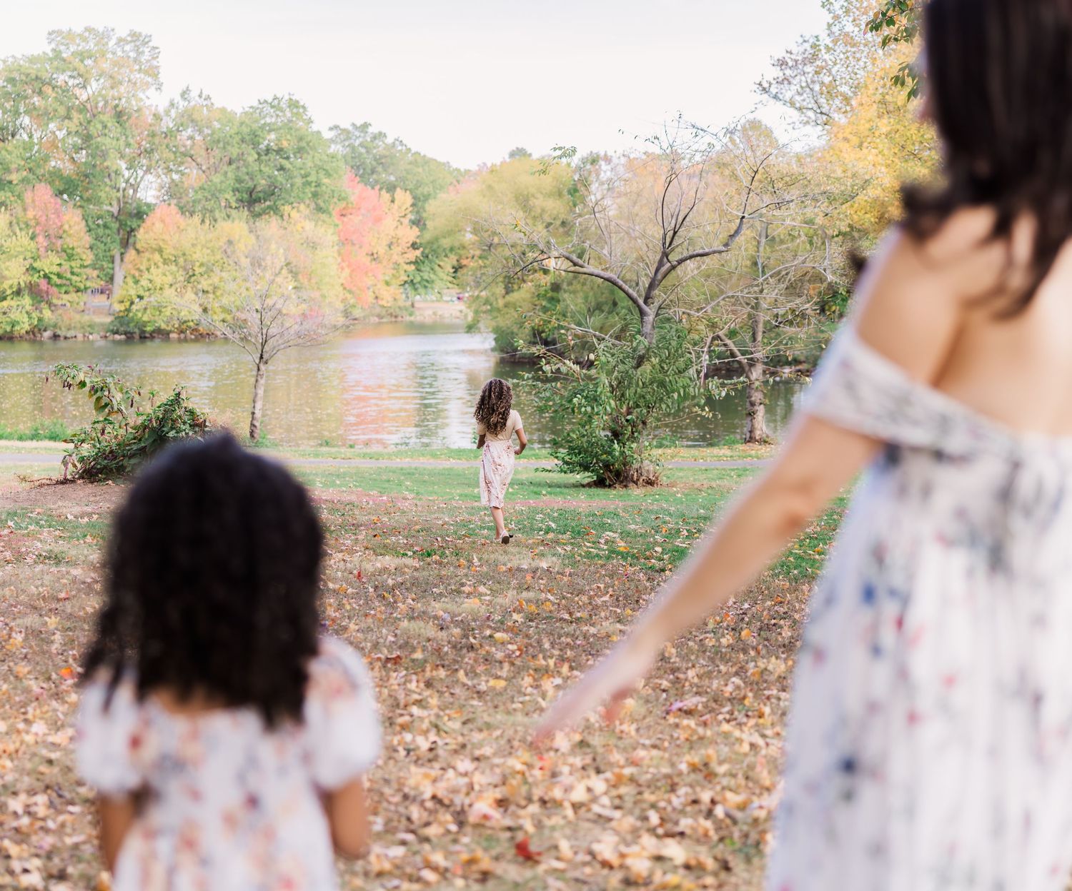 mother reaches for daughter