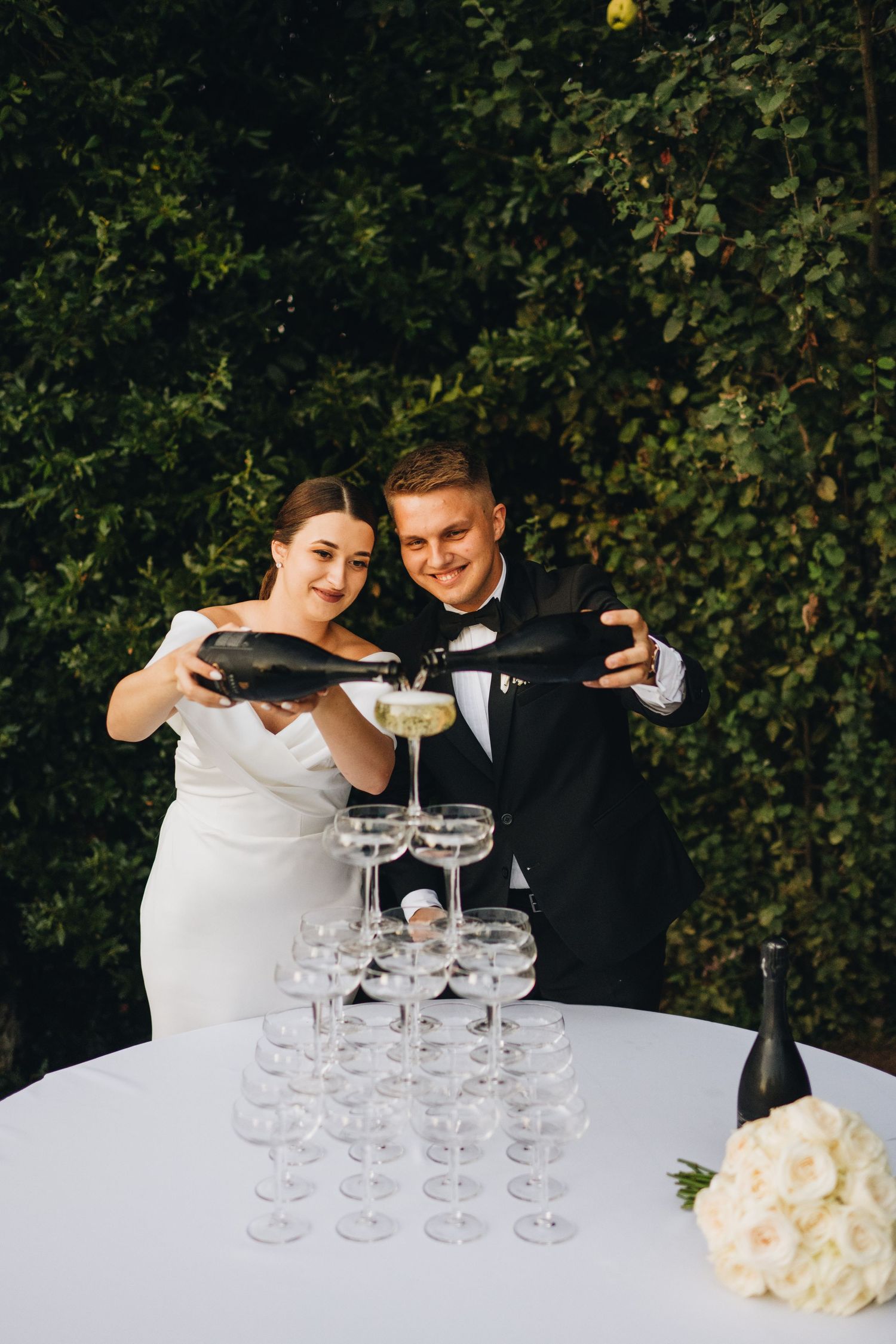 Wedding Photography Istria, Croatia, Wedding photographer Istria, Wedding photographer Croatia, Paladnjaki, Champagne tower