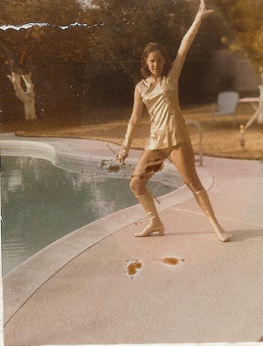 Vintage-style sequence baton twirling.