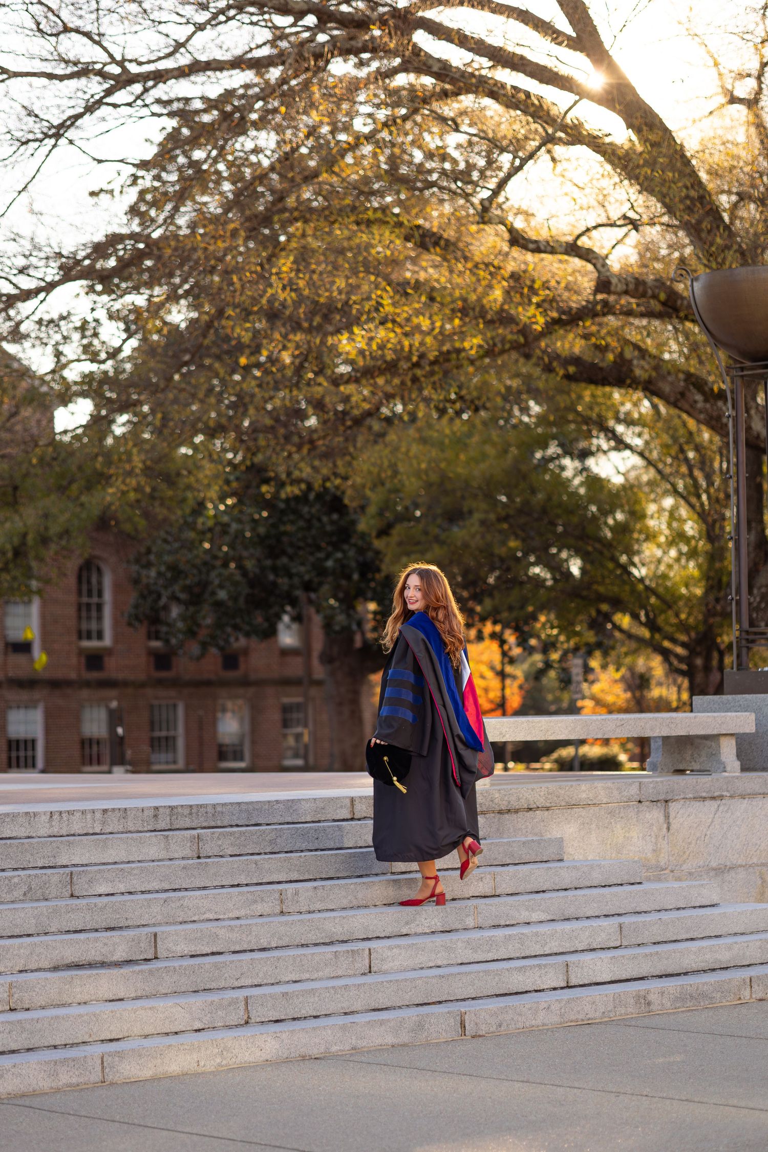 graduation photos NC state grad raleigh graduates senior photos outdoor graduation images natural light photography bright true to color unc