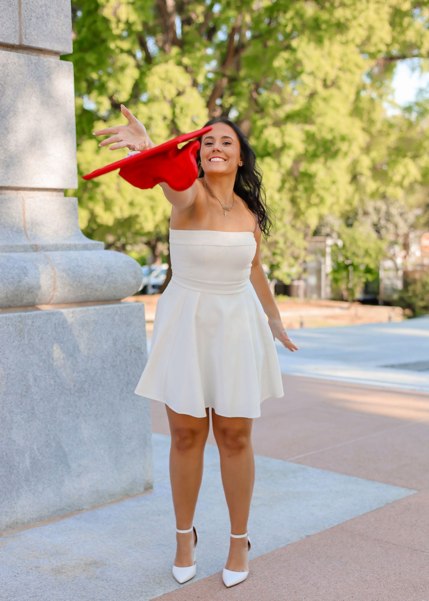 graduation photos, NC state grad raleigh graduates senior photos outdoor graduation images natural light photography bright true to color