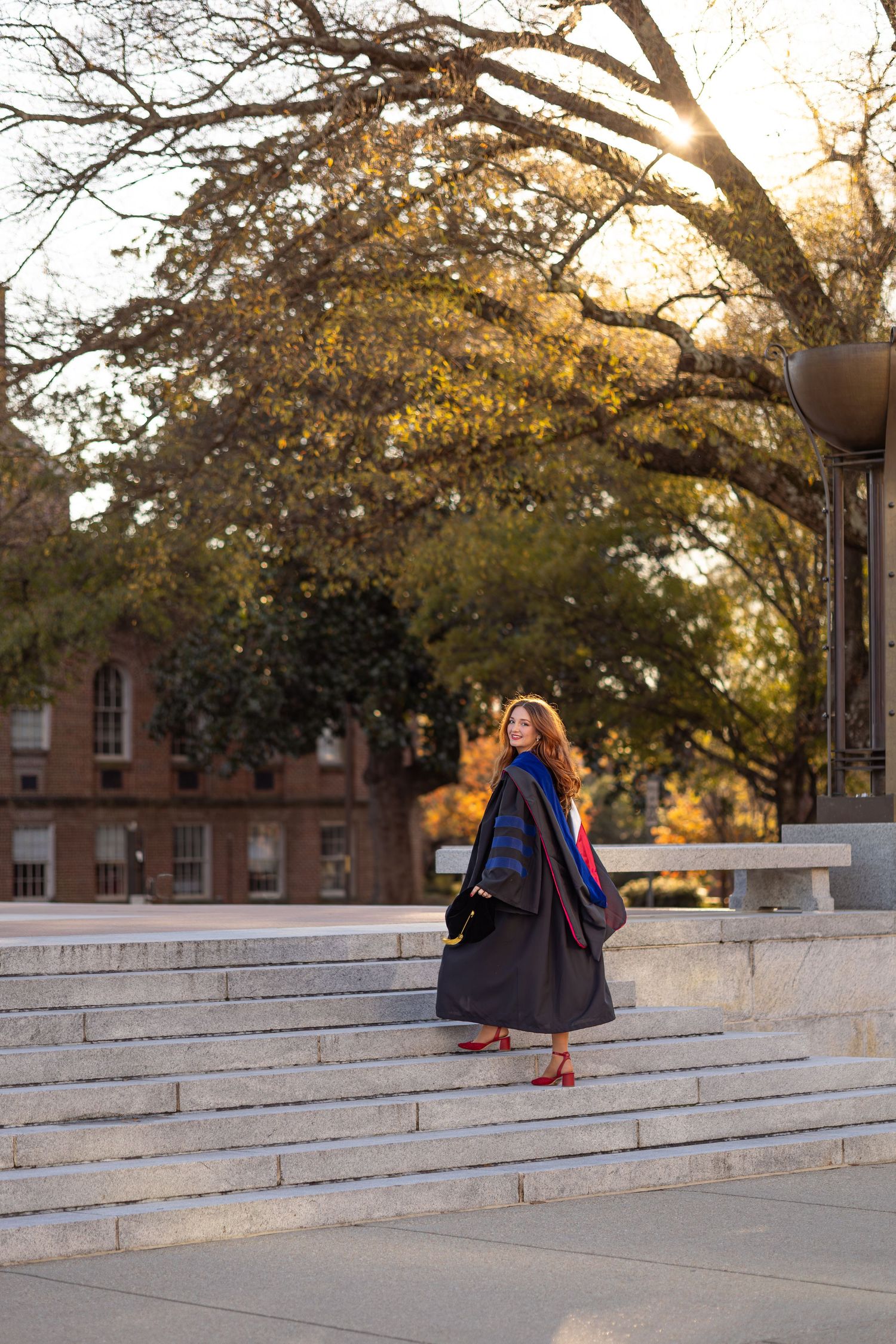 graduation photos NC state grad raleigh graduates senior photos outdoor graduation images natural light photography bright true to color unc