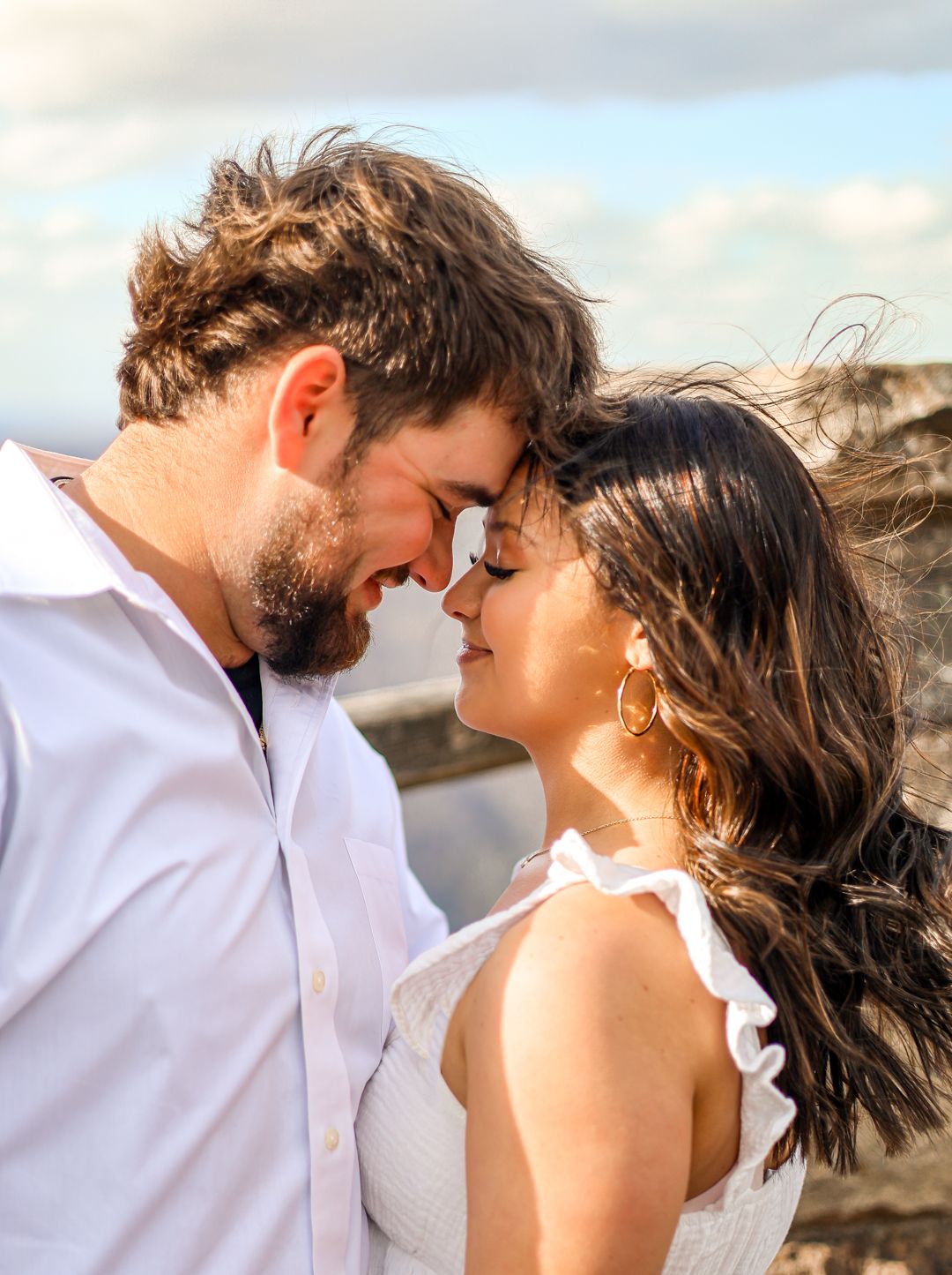 dreamy couples pictures, outdoors, engagement