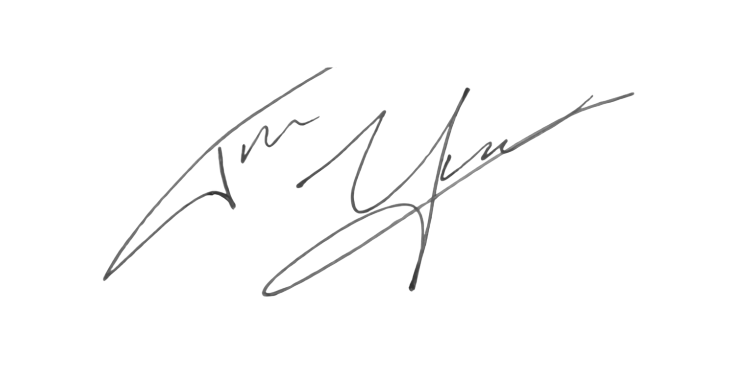 A handwritten signature by Trevel Young appears in black ink on a white background with flowing cursive strokes.