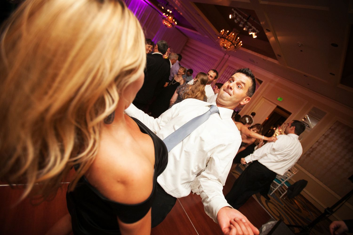 fun dance photo of a couple