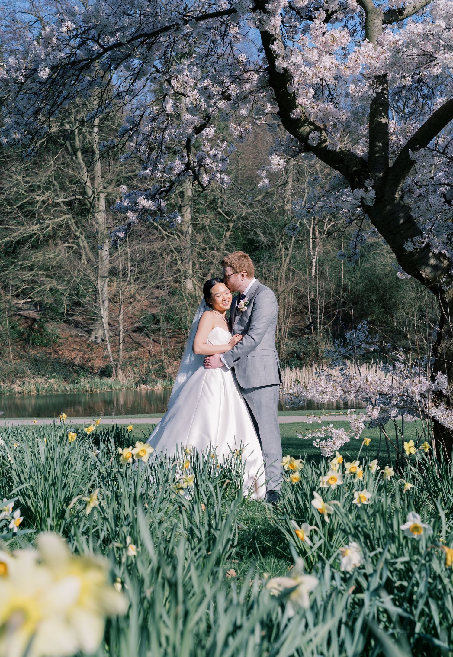 A romantic spring wedding photoshoot at Temple Newsam, Leeds.