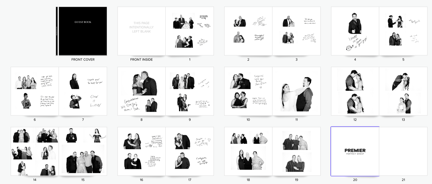 beautiful wedding guestbook