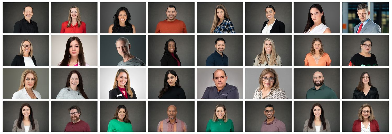 headshots collage