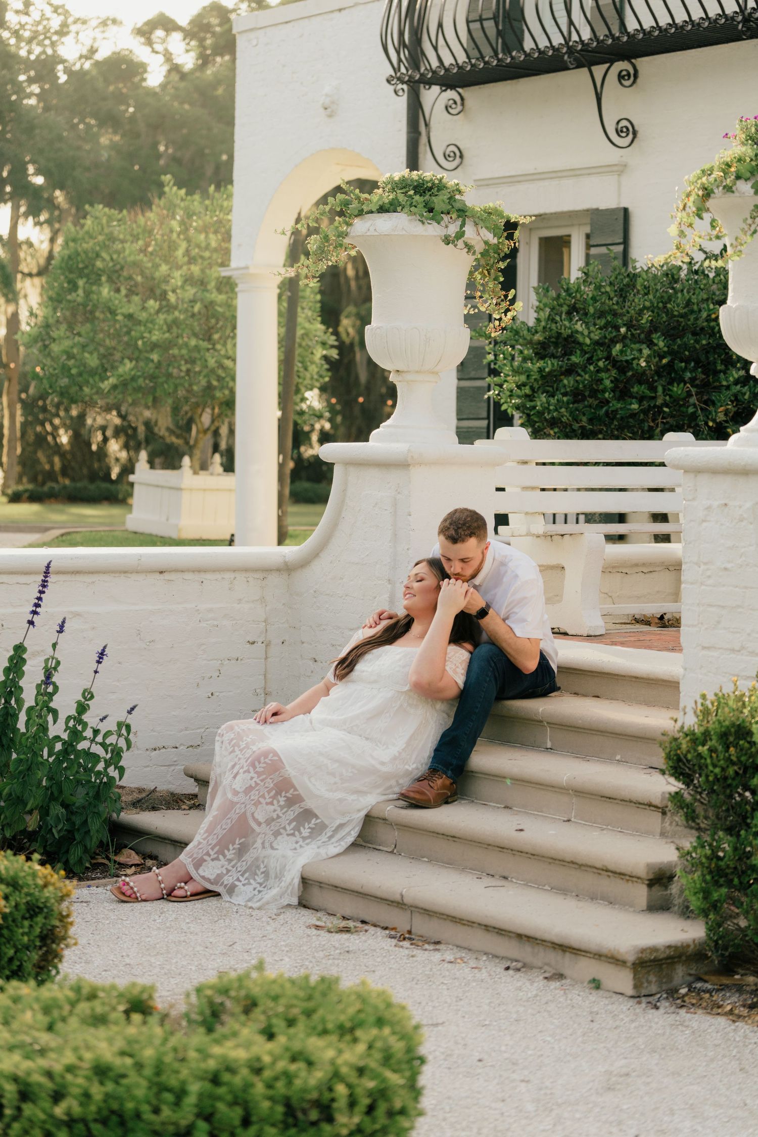 Romantic Jekyll Island surprise proposal photographed in coastal Georgia