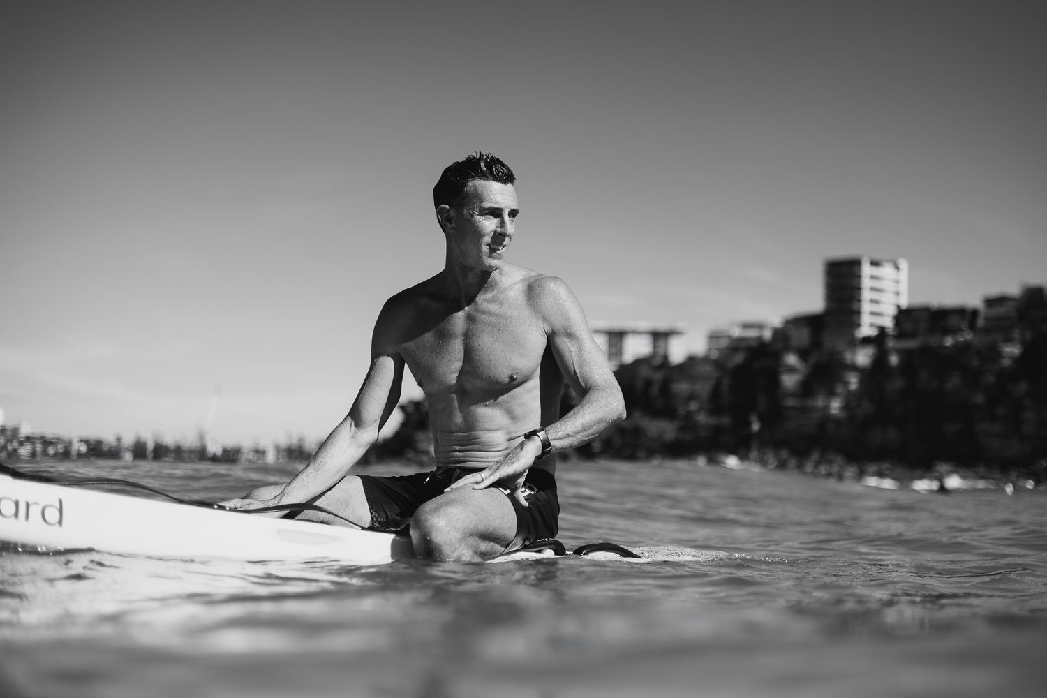 Environmental portrait, Josh Wall lifeguard, Northern Beaches