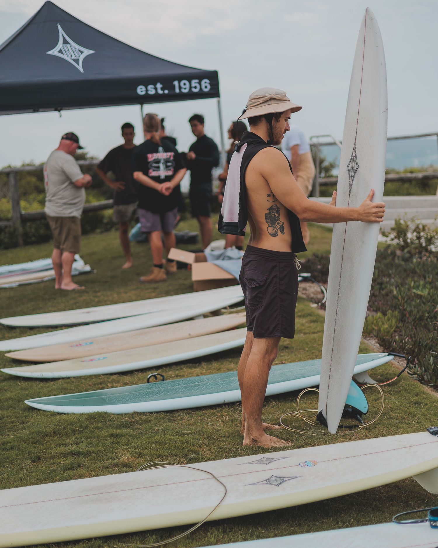Bennett Surf Co surfboard demo day — brand event photography, Northern Beaches Sydney