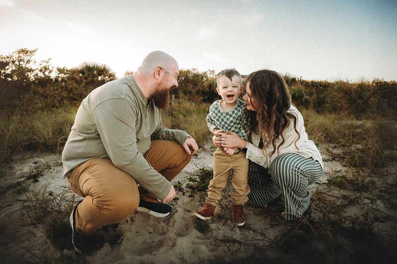 Family photos at Cocoa Beach