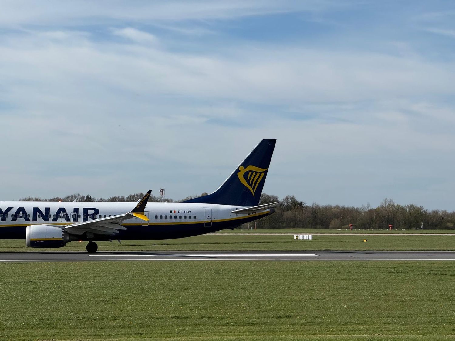 Ryanair at Manchester Airport.