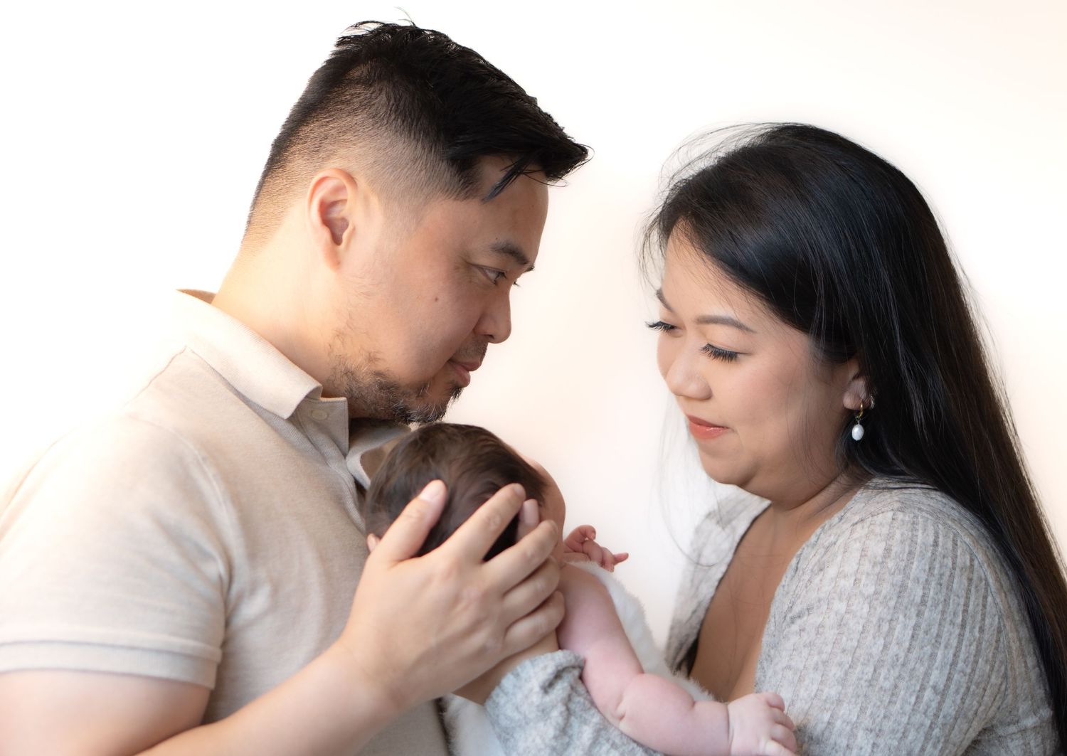 family photos including newborn