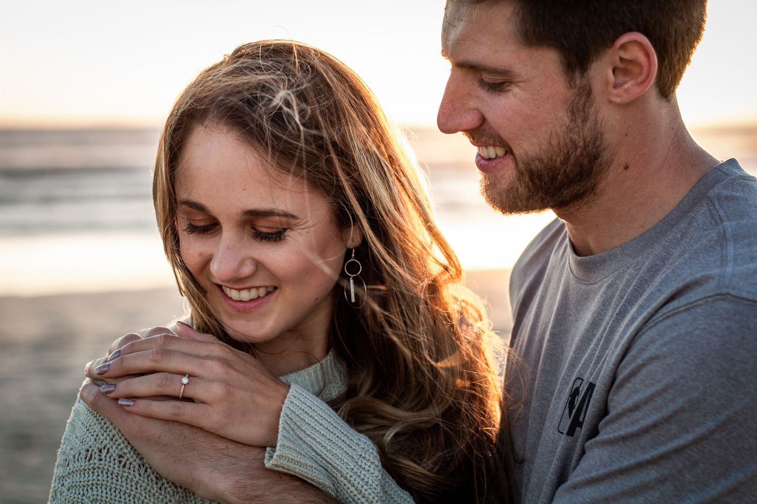 Engagement shoot by Cape Town photographer capturing couple connection