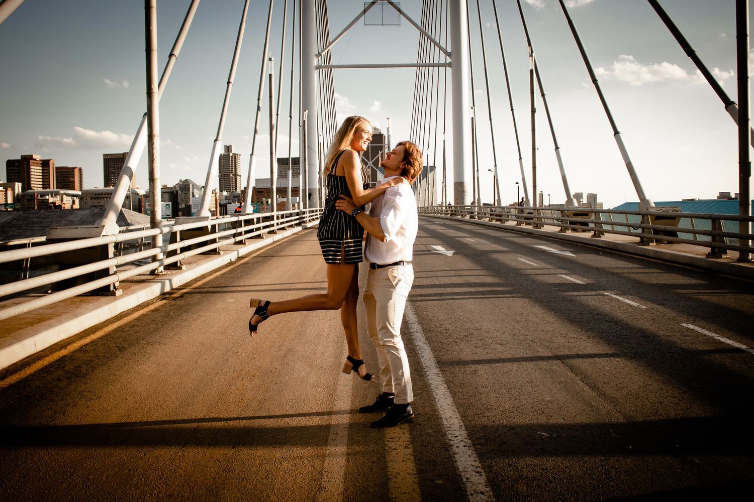 Engagement shoot by Johannesburg photographer capturing couple connection