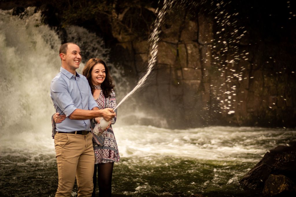 Couple session by travel photographer in natural outdoor setting
