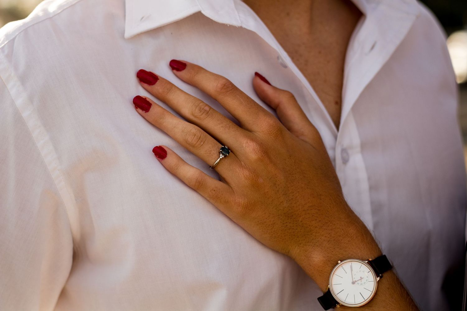 Engagement shoot by Johannesburg photographer capturing couple connection