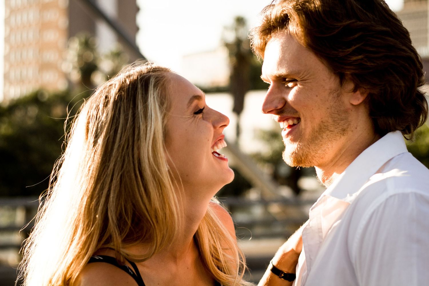 Couple session by travel photographer in natural outdoor setting