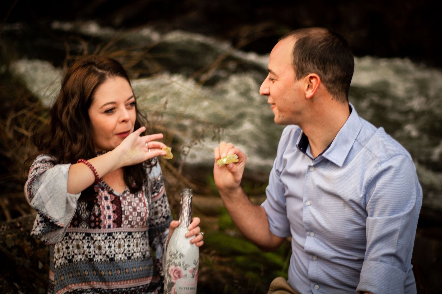 Engagement shoot by Midlands photographer capturing couple connection