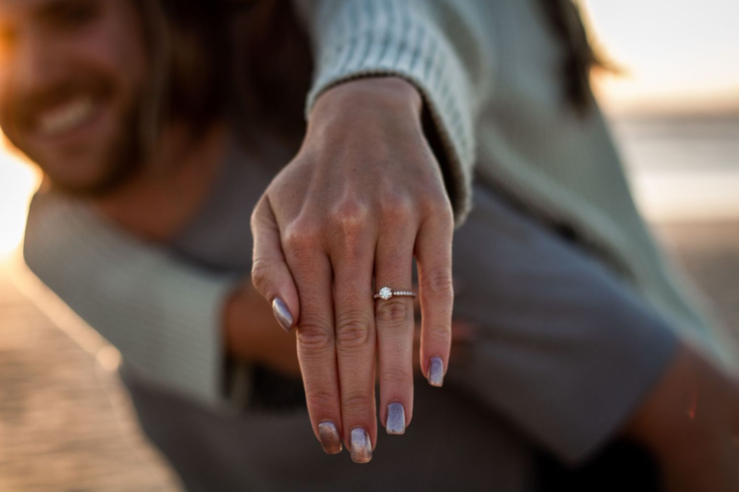 Couple session by travel photographer in natural outdoor setting