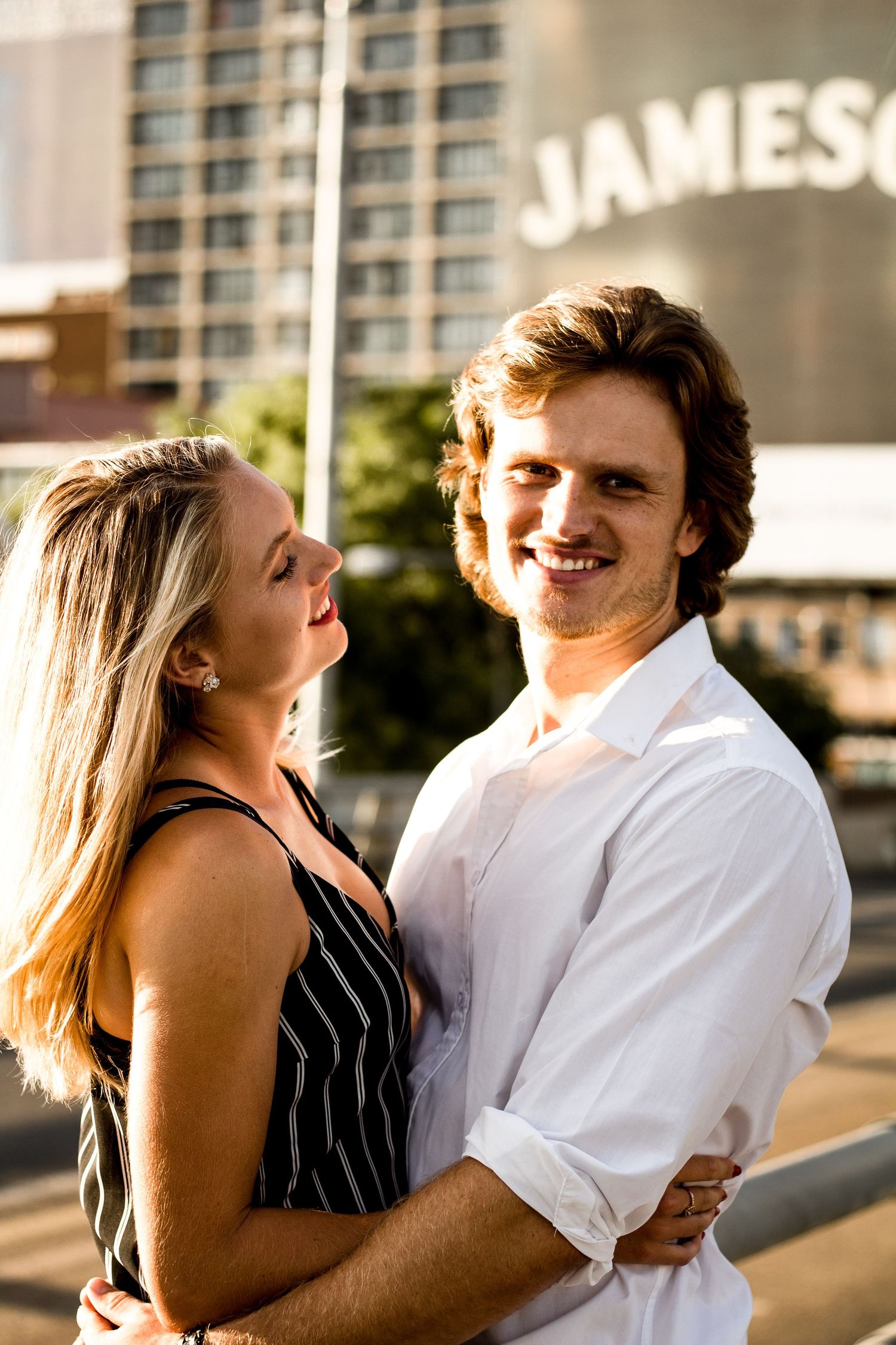 Engagement shoot by Johannesburg photographer capturing couple connection
