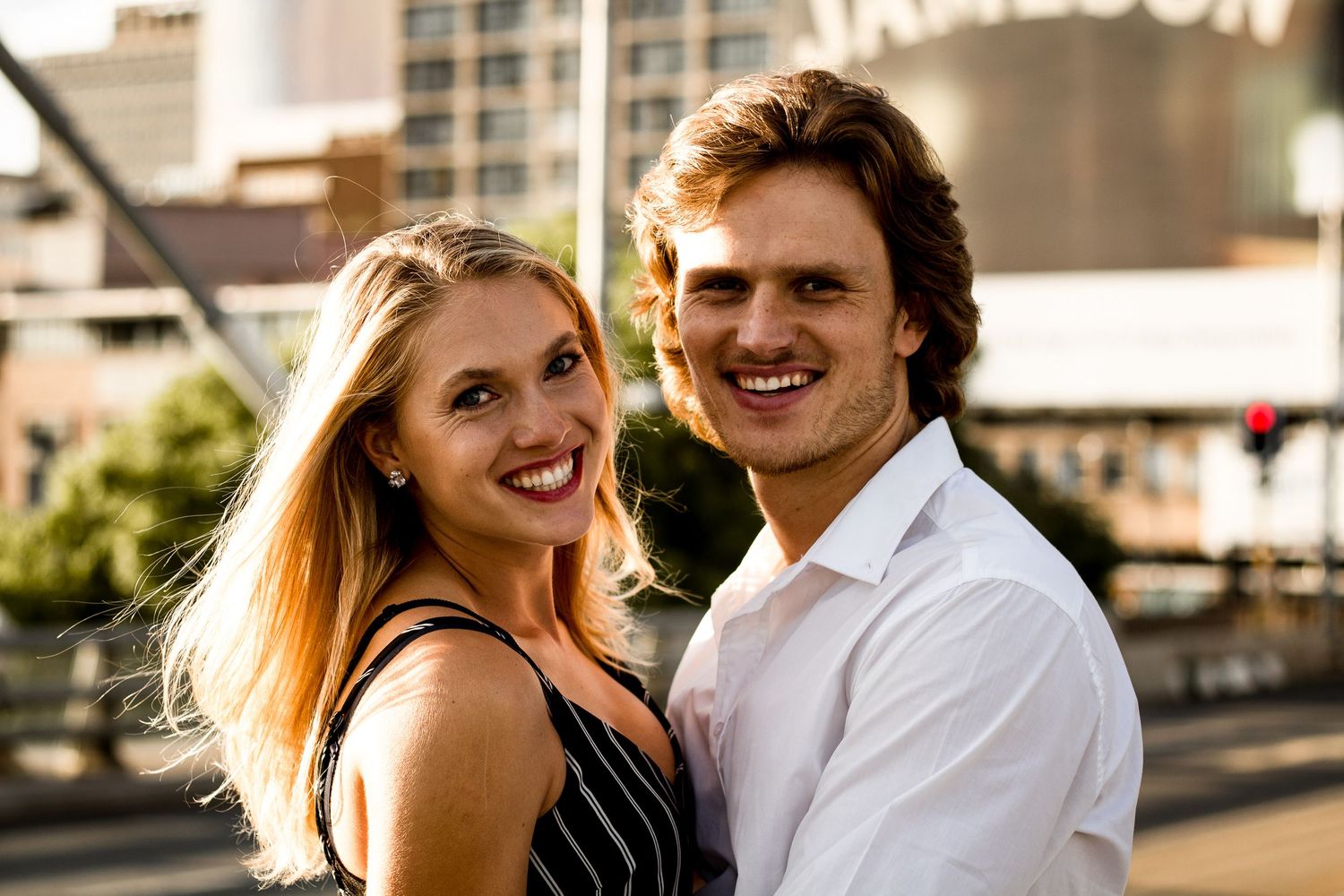 Engagement shoot by Johannesburg photographer capturing couple connection