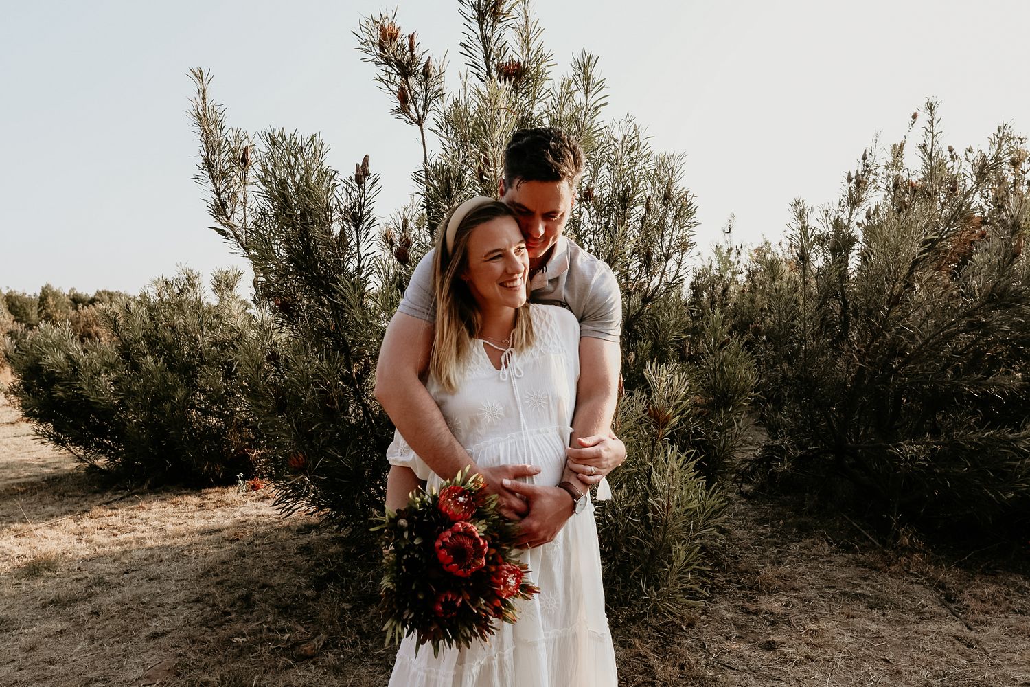 Soft natural maternity shoot by travel photographer