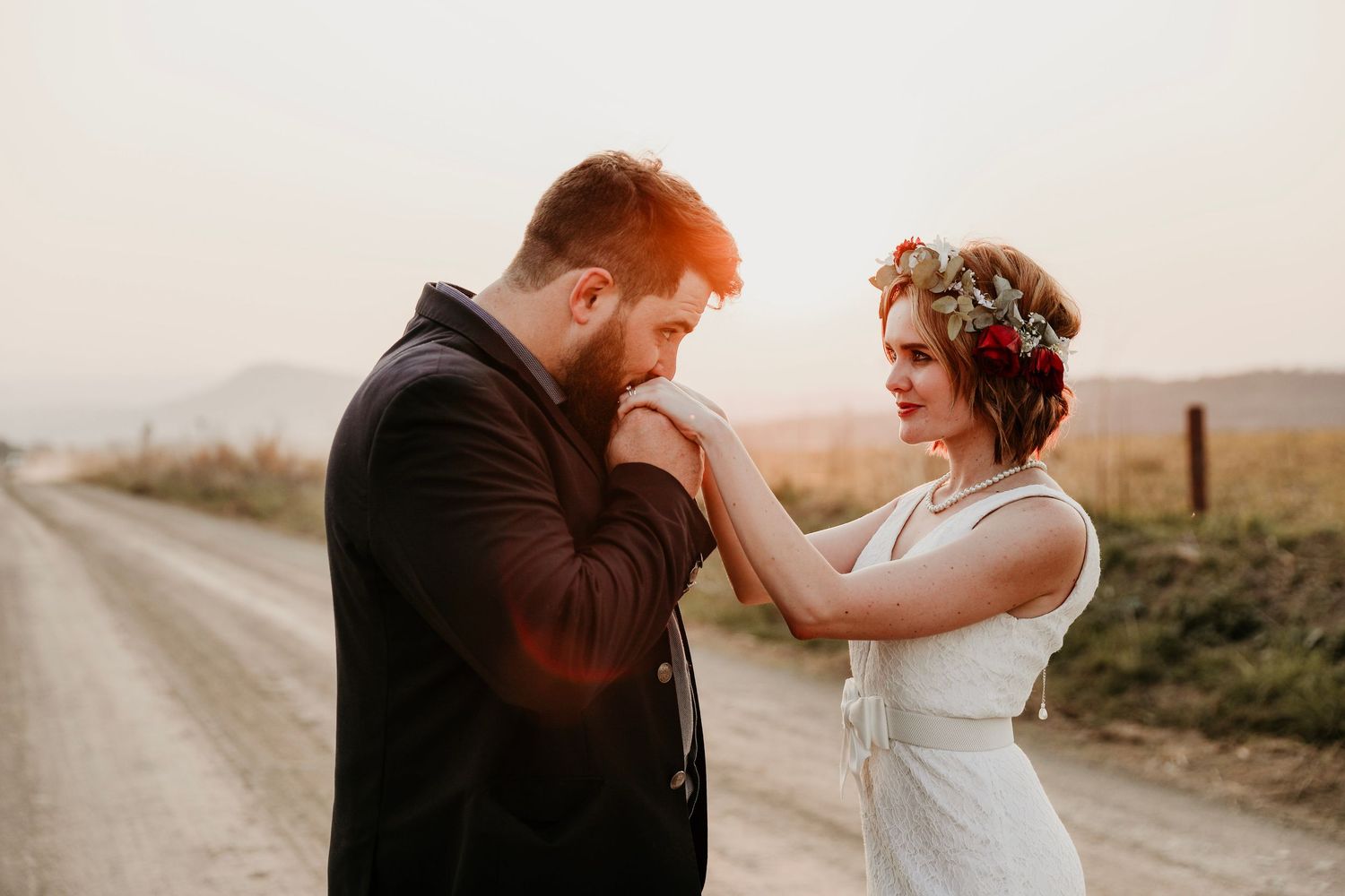 Wedding photographer in Pretoria capturing romantic ceremony moments