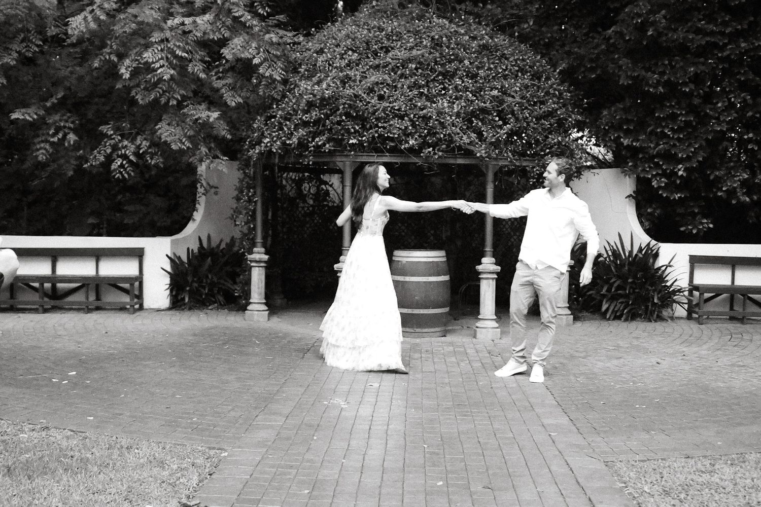 Wedding couple sharing a romantic moment at a Pretoria wedding venue